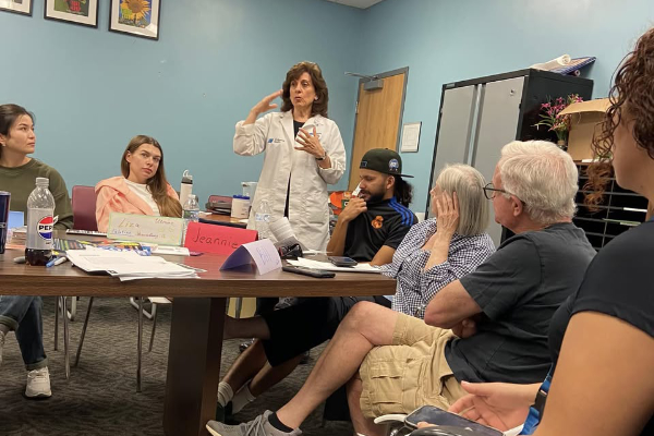 Nurse session with POC clients
